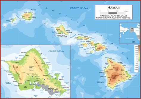 L➤ hawaii political map 3d models ✅. HI, Hawaii