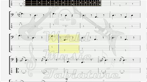 Creedence Clearwater Revival Bad Moon Rising Bass Guitar Tab Acordes