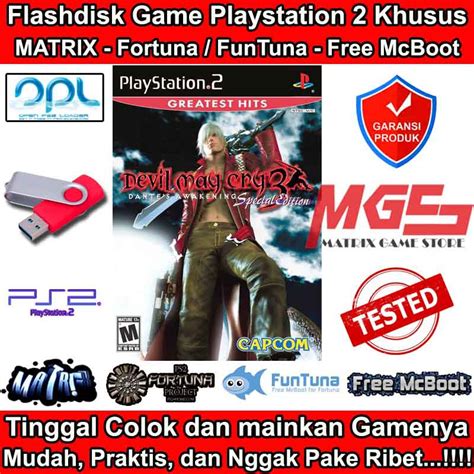 Jual Flashdisk Game PS2 PS 2 Devil May Cry 3 Dantes Awakening