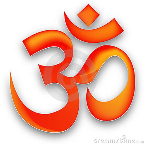 (hinduism, buddhism) a sacred, mystical syllable used in prayer and meditation. Red Om Royalty Free Stock Images - Image: 15970989