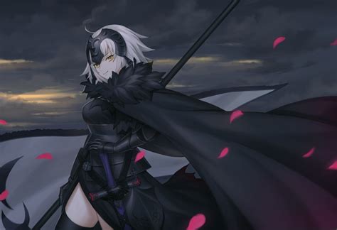 Armor Cape Clouds Dress Fategrand Order Fate Series Gloves Gray Hair