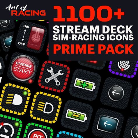 Stream Deck PRIME Pack Sim Racing Icons For Iracing Assetto Corsa