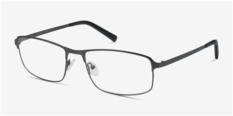 Capacious Rectangle Matte Gunmetal Glasses For Men Eyebuydirect Canada