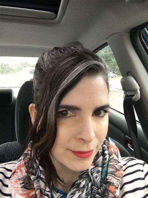 If you've decided to get real, let a salon pro ease the transition from coloring your hair to au naturel instead of toughing it out.do it gradually. Gray streak, white streak, gray hair, salt and pepper hair ...