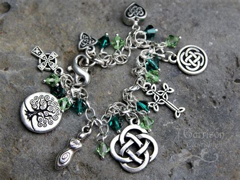 Celtic Symbol Perseverance Silver Charms Charm Bracelet Celtic Jewelry