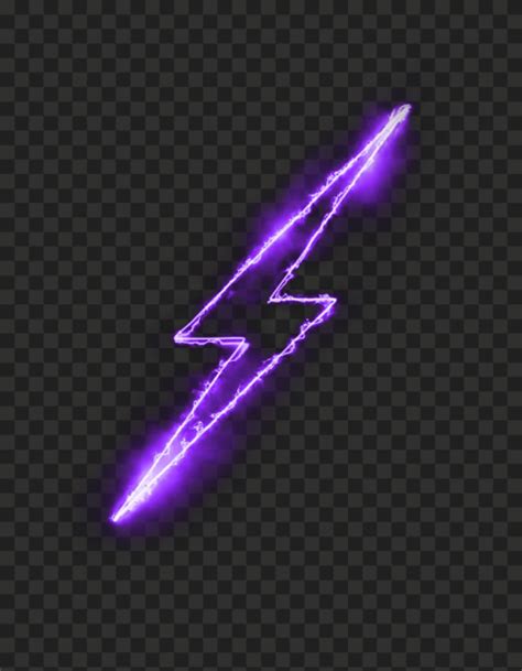Purple Glowing Lighting Bolt Png Citypng