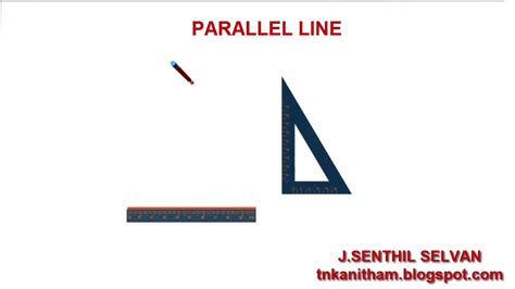 Drawing A Parallel Line Through Given Point Youtube