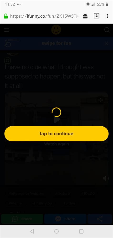■ error retrieving information from server. iFunny fake load screen when clicking a shared link ...