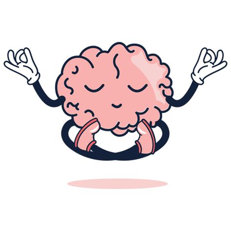 Cute Dibujos Animados De Yoga Cerebro Transparent Png Cerebro Dibujo Animado Ilustraci N Del