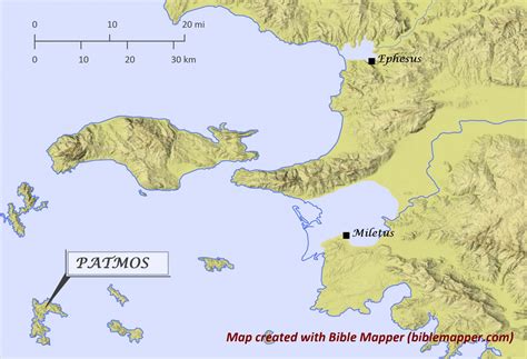 Ephesus Miletus And Patmos Bible Mapper Blog