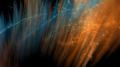 Abstract Stars Dust Lights Blue Orange Wallpapers Hd Desktop And Mobile Backgrounds