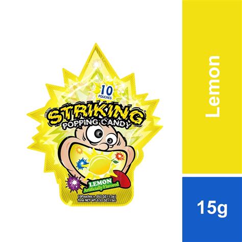 Striking Lemon Popping Candy 15g Shopee Malaysia