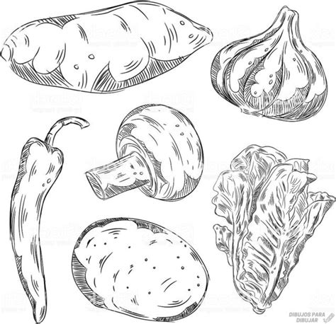 ᐈ Dibujos De Verduras【click】delicioso Dibujo