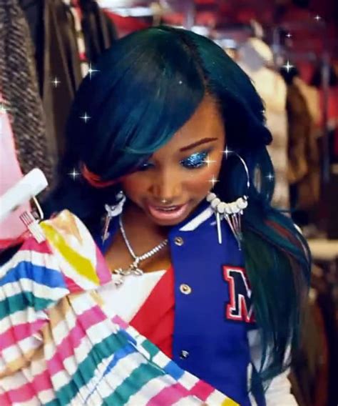 Zonnique pullins, daughter of tiny harris and stepdaughter of t.i., talks about her pregnancy skincare and beauty routine. Zonnique Pullins Straight Blue Sideswept Bangs Hairstyle ...
