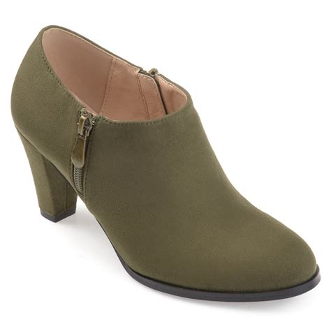 Brinley Co Womens Faux Suede Low Cut Comfort Sole Ankle Booties