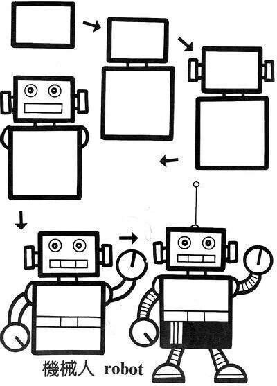 How to draw a robot for kids, step by step, drawing guide. Dibujar robot | Robots drawing, Easy drawings, Drawing for ...