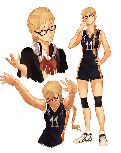 Haikyuu Tsukishima Kei Genderbent Tsukishima Kei Haikyuu