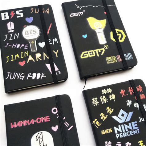 Fontes Bts Bangtan Boys Bt21 Notebook Pu Pocketbook Diary Book Escola