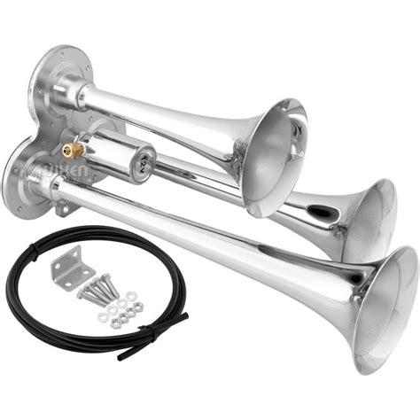 Vixen Horns Train Horn For Truckcar 3 Air Horn Chrome Plated Trumpets