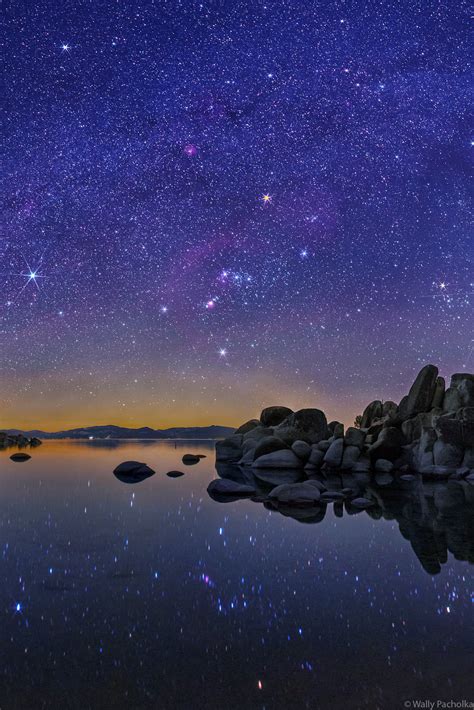 Sand Harbor With Orions Reflections Lake Tahoe Wally Pacholka