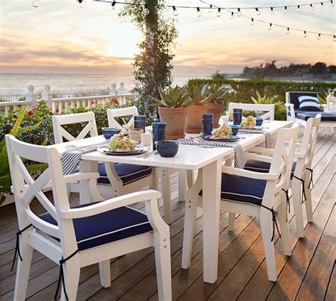 At pottery world you will find a vast selection of the finest outdoor living products. Sunbrella® Piped Outdoor Dining Chair Cushion | Pottery Barn