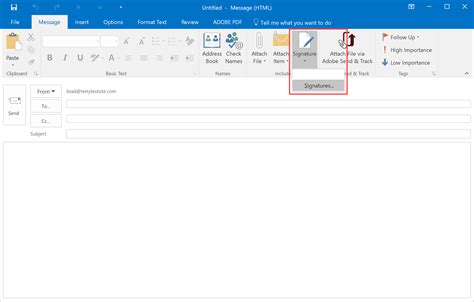 How To Add A Signature In Outlook 2016 Hostpapa Knowledge Base