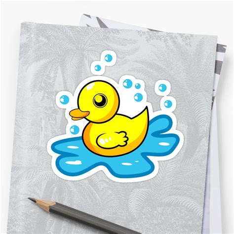 Rubber Duck Sticker By Ainsel Redbubble