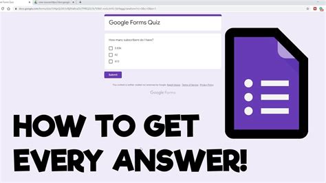 The google forms environment is very secure against hackers and other data penetrations. How to Get the Answers on Google Forms! (Updated 2020 ...