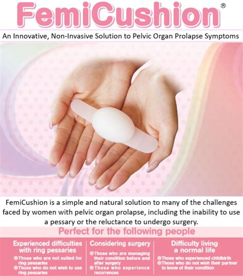 Femicushion Offers A Non Invasive Alternative To Typical Pelvic Organ Prolapse Treatments By