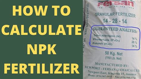 Chemical Formula Of Npk Fertilizer Tutor Suhu