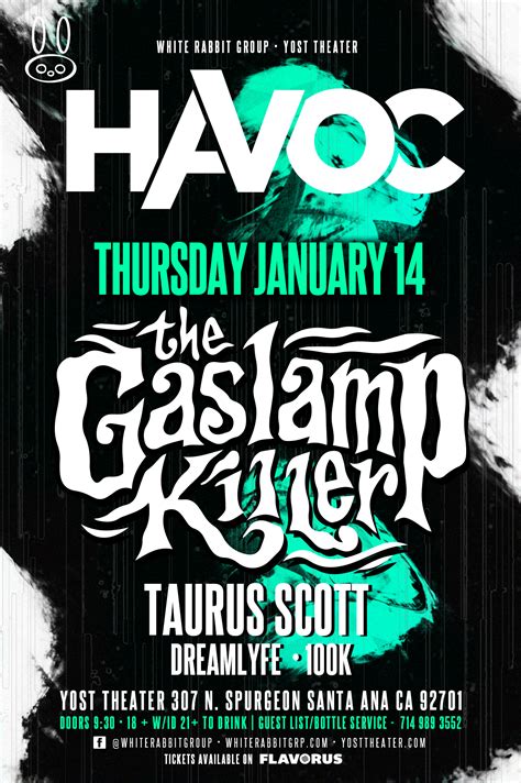 Havoc Ft The Gaslamp Killer 18 Tickets 011416