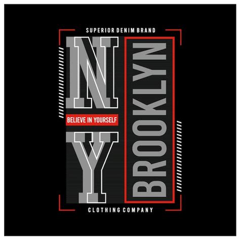 Premium Vector New York Brooklyn Typography Graphic T Shirt Design