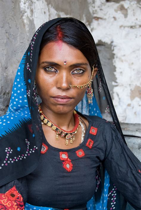 Portrait Of A Beautiful Rajasthani Woman India Mirjam Letsch Photography