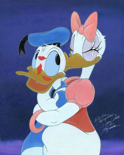 Disney Fine Art Donald And Daisy Duck Disney Fine Art Disney Kiss