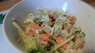 Les Douceurs De Genny Salade De Goberge Avocat Et F Ves Germ Es
