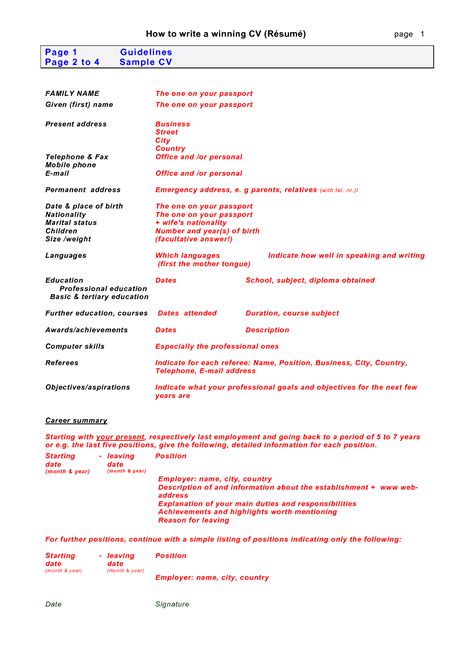 We would like to pay your attention how to write down good cv, most of un agencies used personal history form, but it includes all element of cv, like education, experience, skills and trainings. How to write a CV? - Fotolip.com Rich image and wallpaper