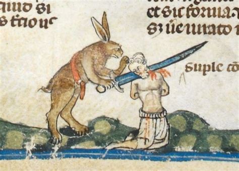 Unbelievable Story Of Medieval Killer Rabbits Dailyart Magazine