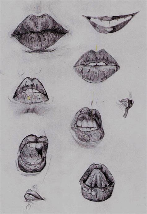 Sad Lips Sketch At Explore Collection