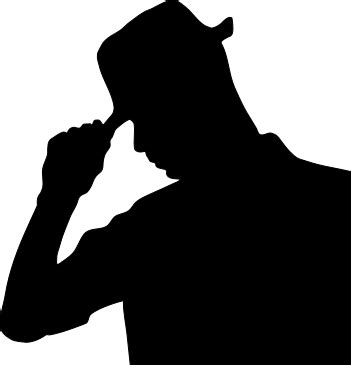man wearing hat silhouette | Silhouette man, Silhouette ...
