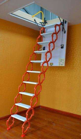 Household Aluminum Telescopic Ladder Staircase Thickened The Attic