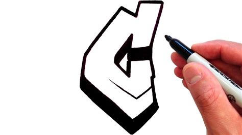 How To Draw The Letter C In Graffiti Style Easy Youtube