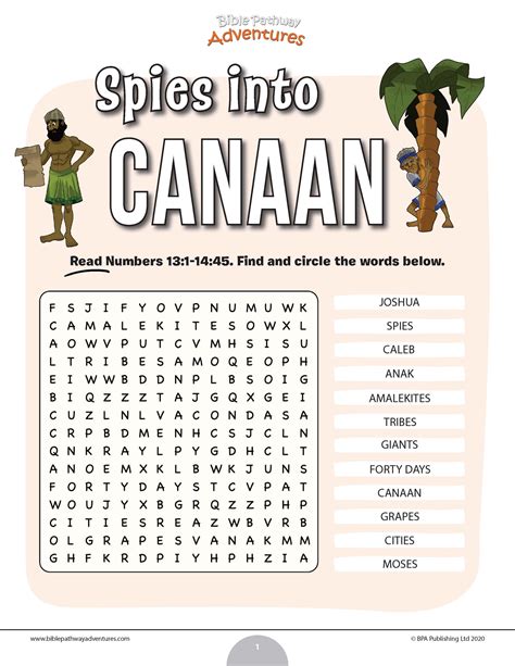 Spies Into Canaan Bible Pathway Adventures