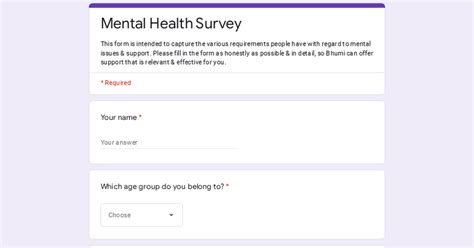 mental health survey