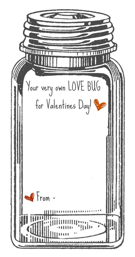 4 Best Images of Love Bug Valentine Printable - Free Printable Valentine's Love Bugs, Printable ...