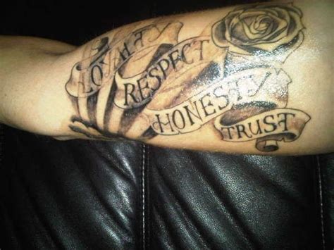 Loyalty Respect Tattoo Designs