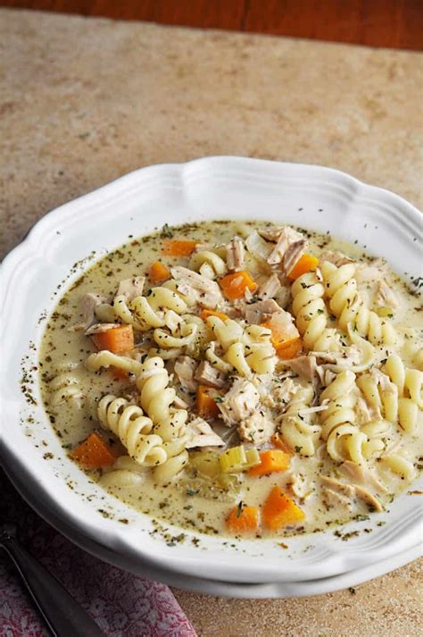 Creamy Turkey Noodle Soup Recipe With Leftover Turkey Savory With Soul