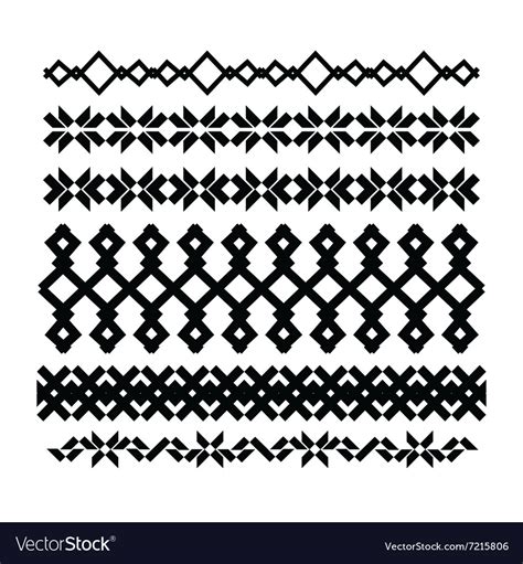 Borders And Lines For Design Geometric Elements Vector Image