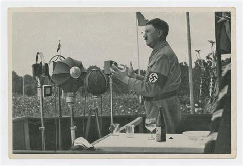 Adolf Hitler Giving A Speech Side Of The Portal To Texas History