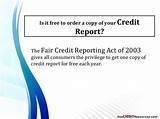 Free Copy Credit Report All 3 Bureaus Pictures