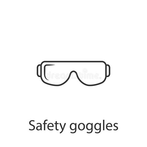 Safety Glasses Icon Simple Element Illustration Safety Glasses Symbol Design From Construction